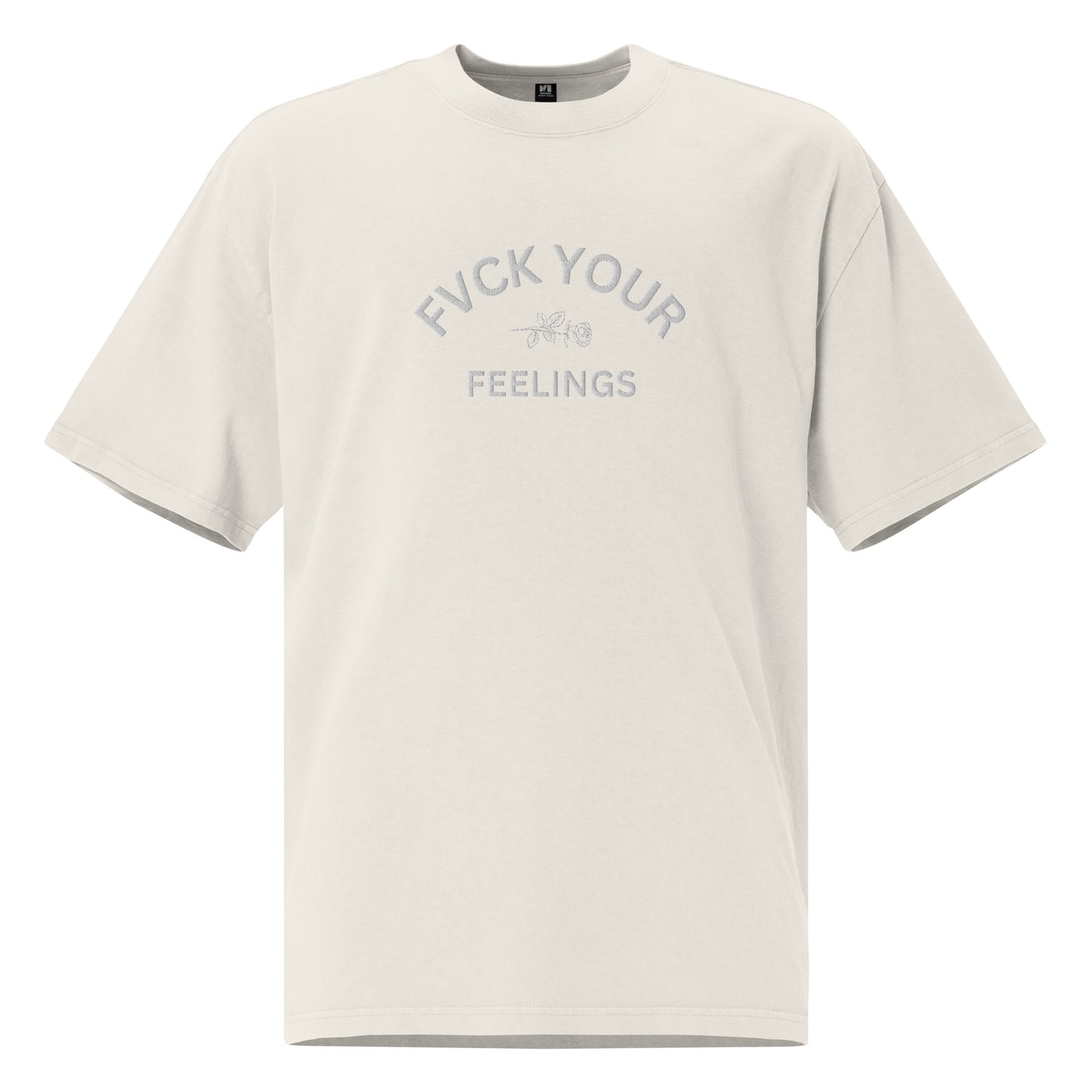 FVCK YOUR FEELINGS Oversized faded t-shirt