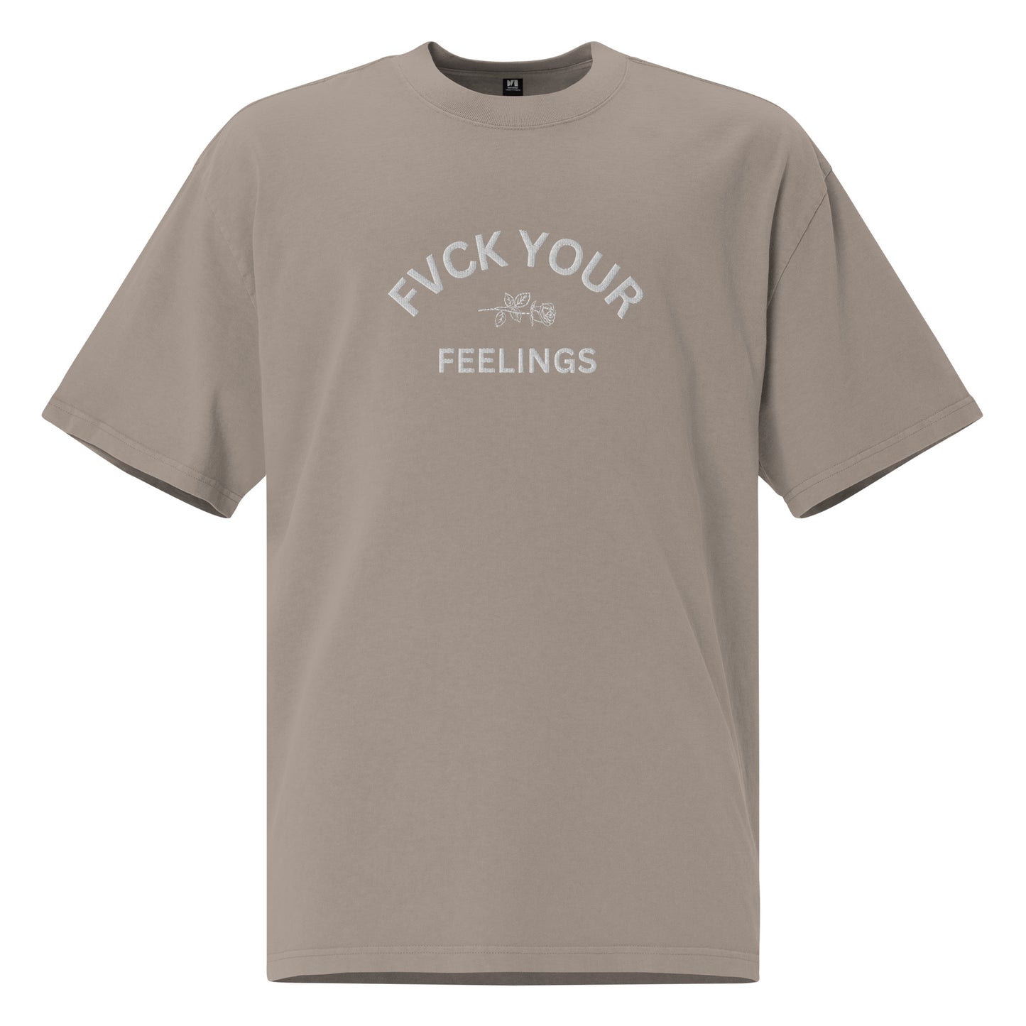 FVCK YOUR FEELINGS Oversized faded t-shirt