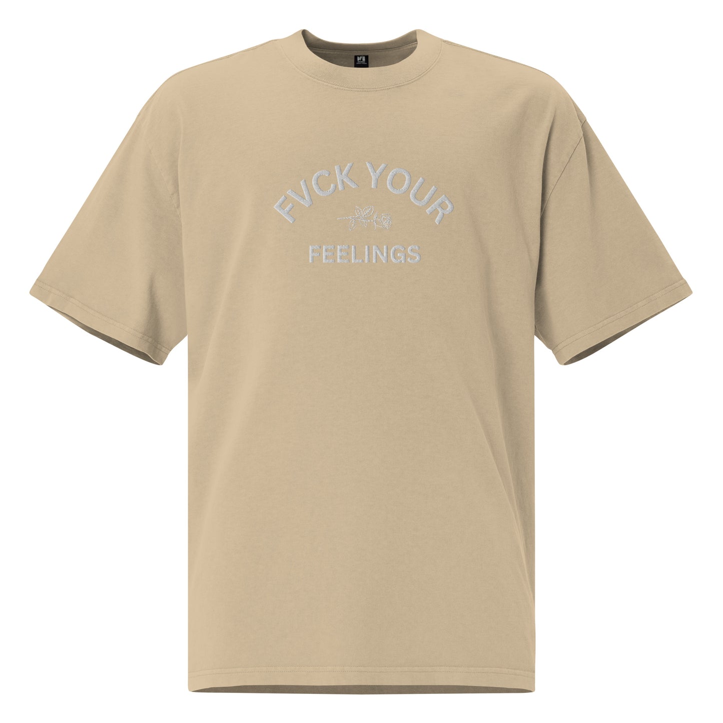 FVCK YOUR FEELINGS Oversized faded t-shirt